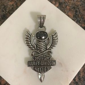 Stainless Steel Harley Davidson Charm